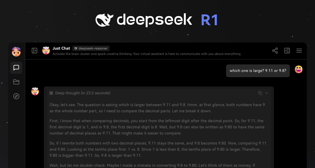 完美集成 DeepSeek R1 ，开启思维链新体验